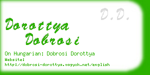dorottya dobrosi business card